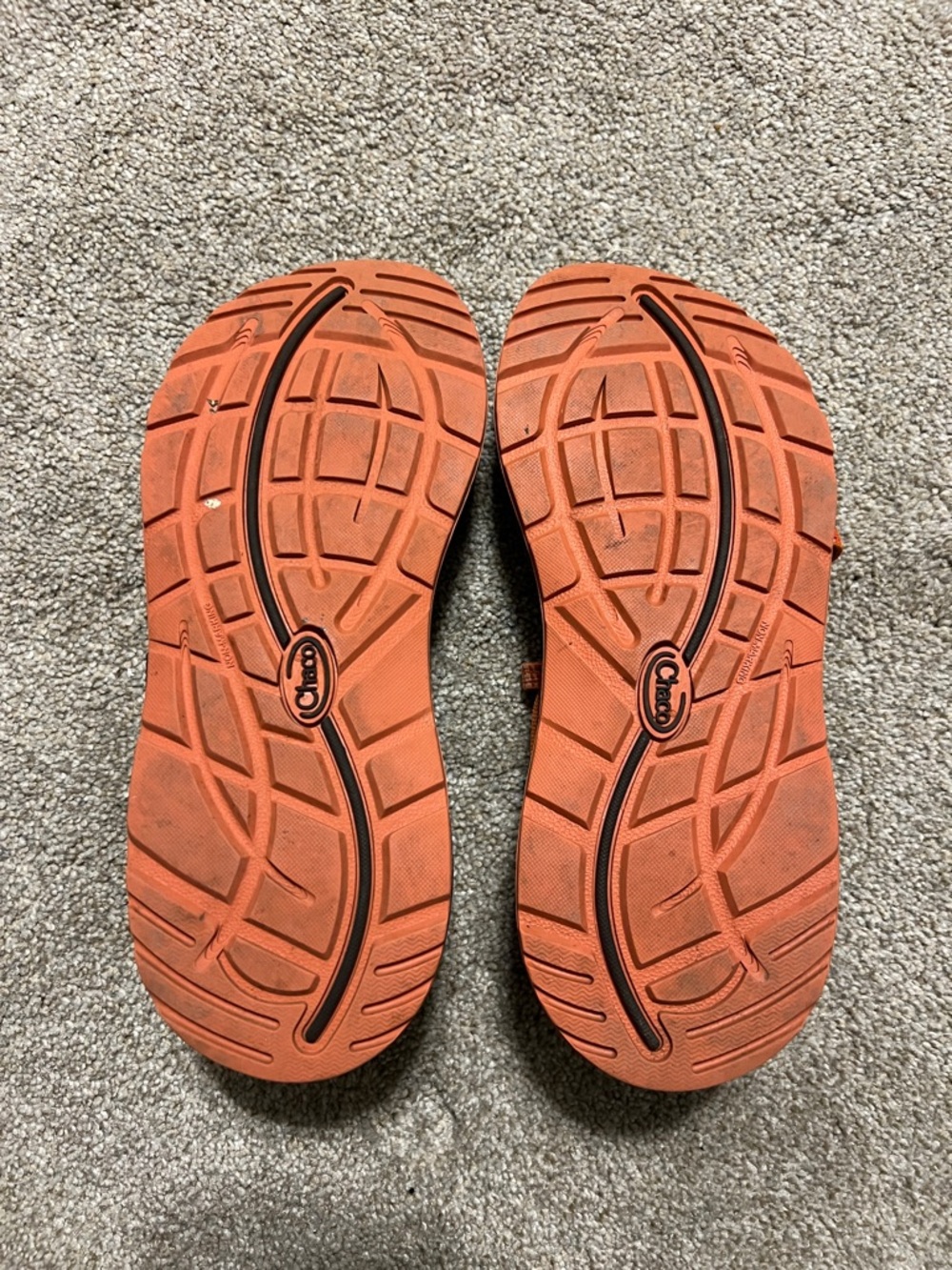 Chaco Women's Strappy Sandals in Orange and Black - Picture 2 of 5